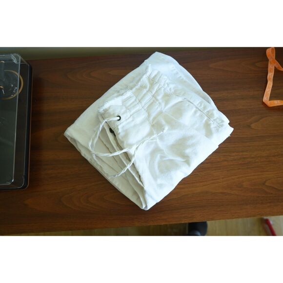 Every High Waisted Ivory White Denim Snap wide leg barrel jeans demin 14 - Picture 9 of 13